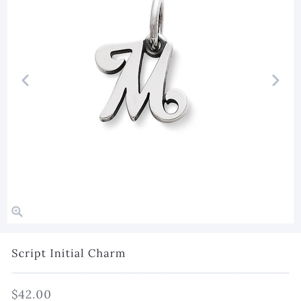 James Avery Small M initial